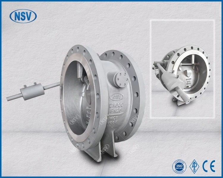 Inclinaison disk valv chèk ak kontrepwa